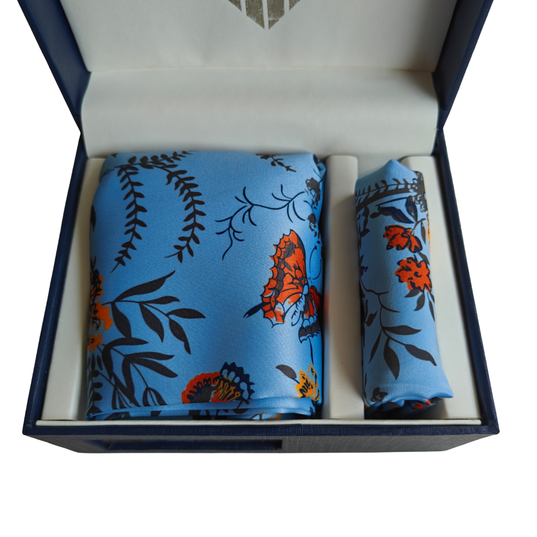 Homer Scarf & Pocket Square Matching Set