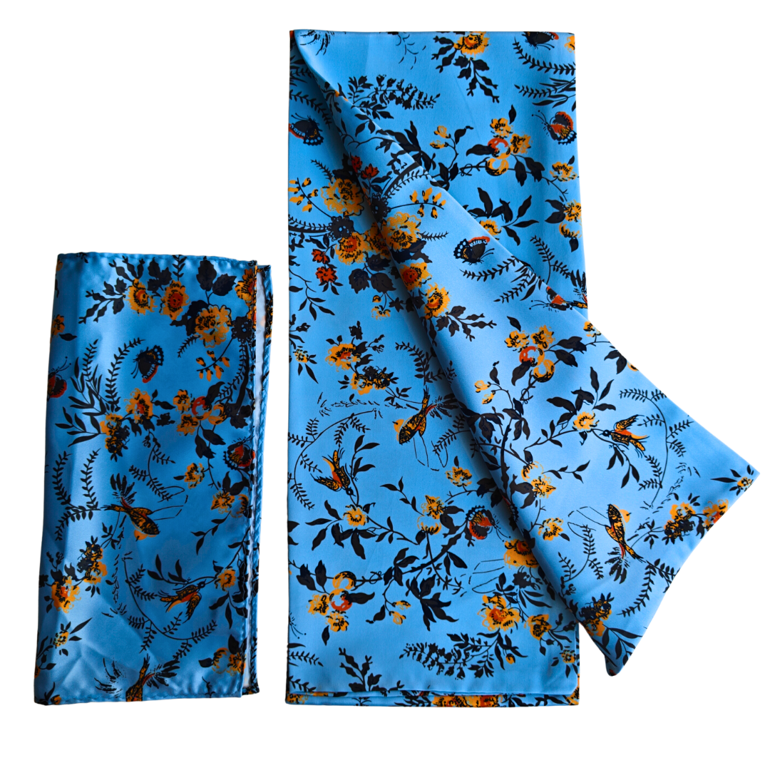 Homer Scarf & Pocket Square Matching Set