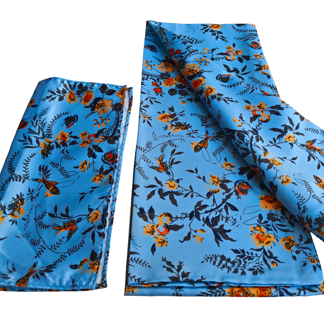 Homer Scarf & Pocket Square Matching Set