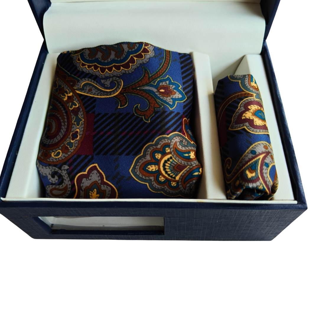 Berne Scarf & Pocket Square Matching Set