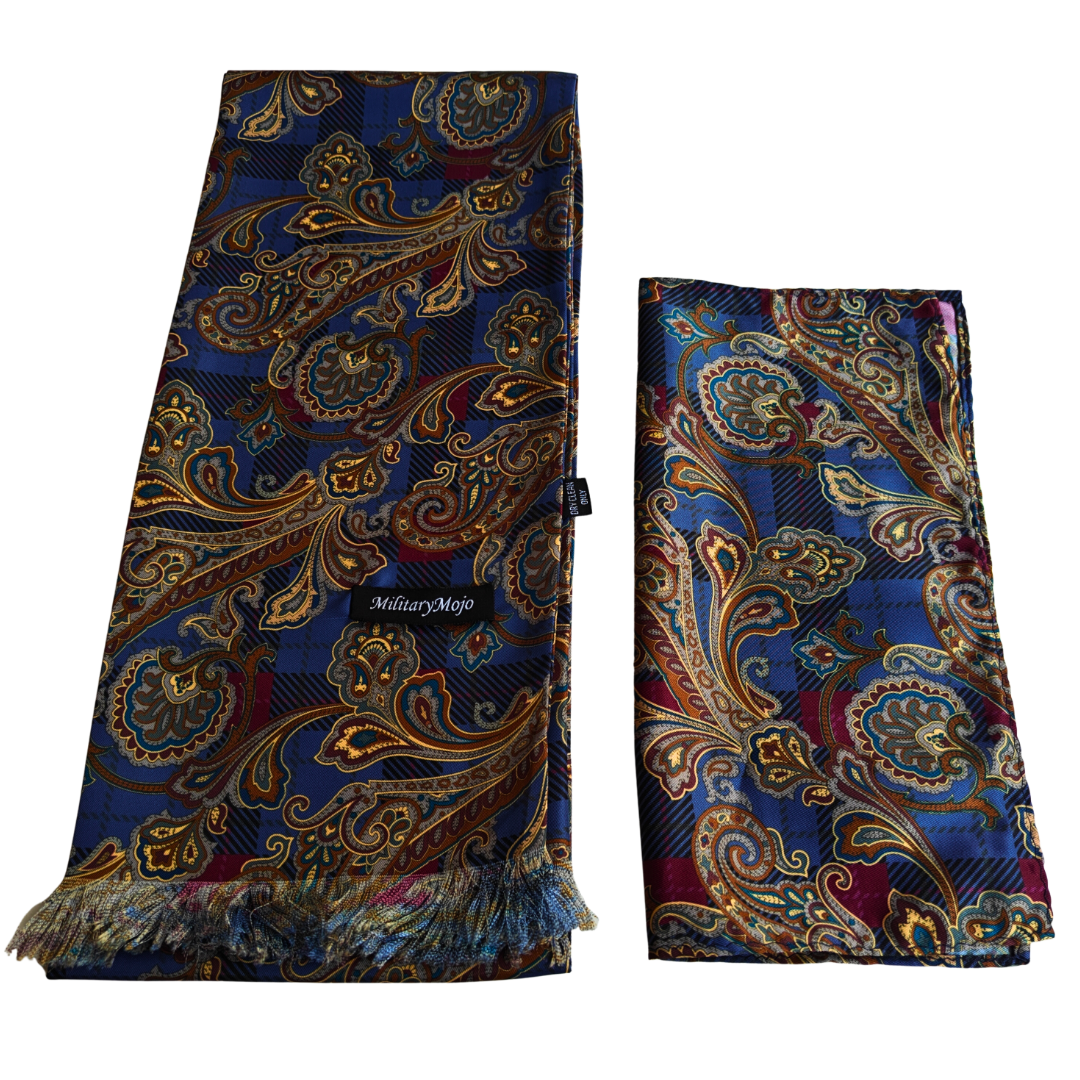 Berne Scarf & Pocket Square Matching Set