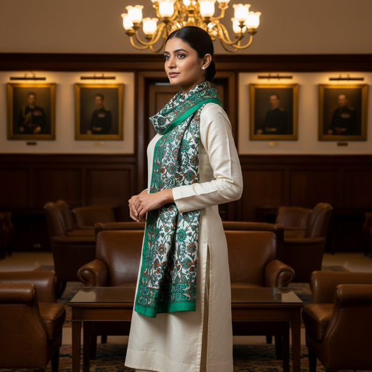 Bahaar Printed Silk Stole