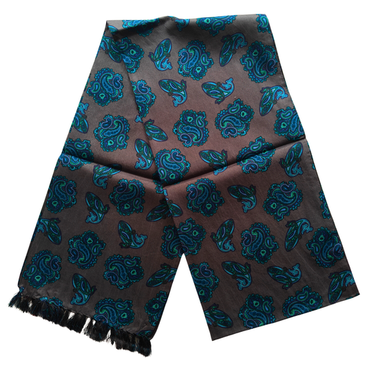 Shah Men's 2026 Collection Pure Silk Scarf