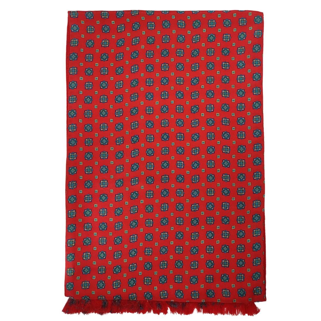 Red Rouge Silk & Wool Scarf