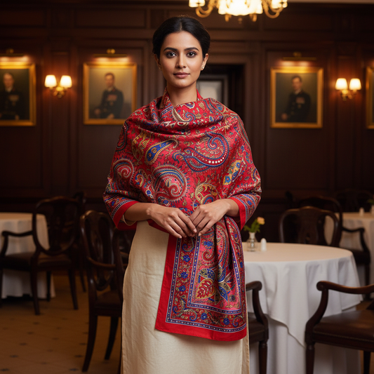 Feryal Printed Silk Stole