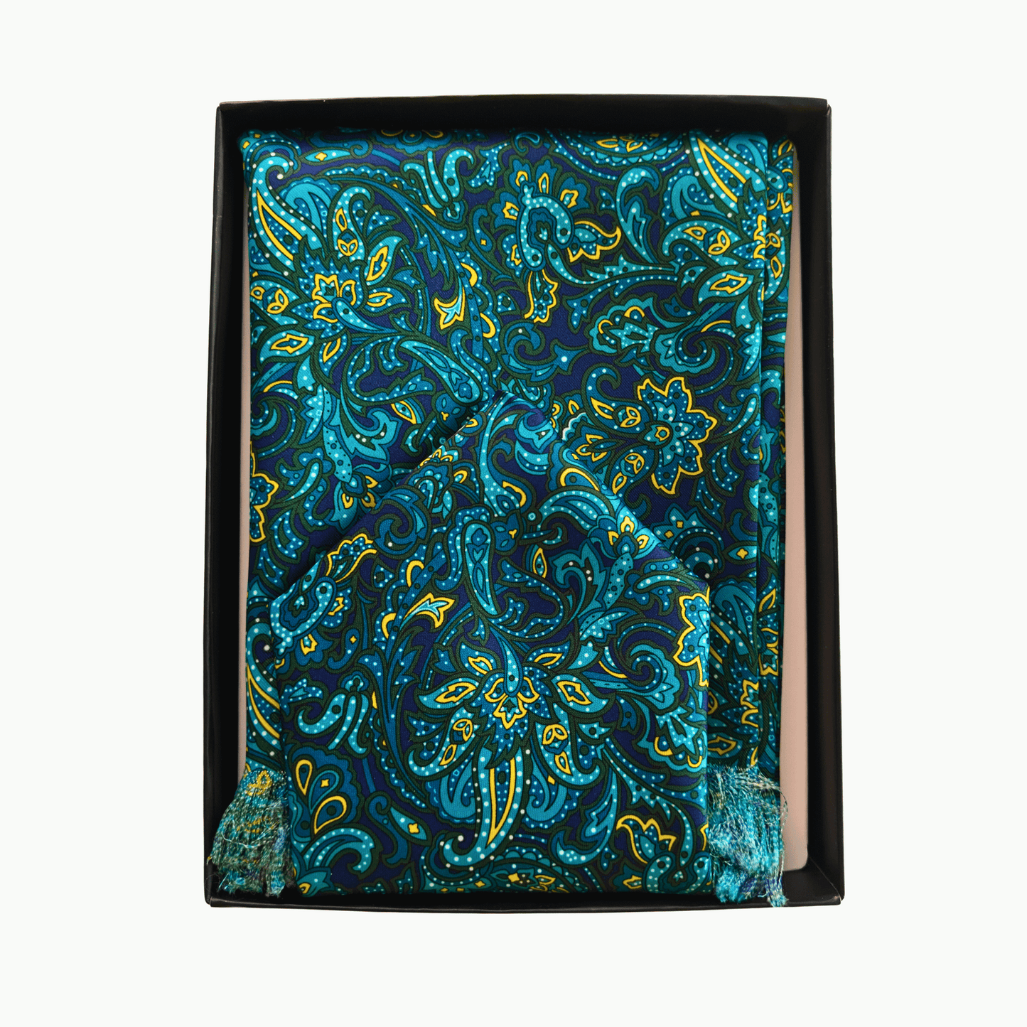 Firdaus Scarf & Pocket Square Matching Set