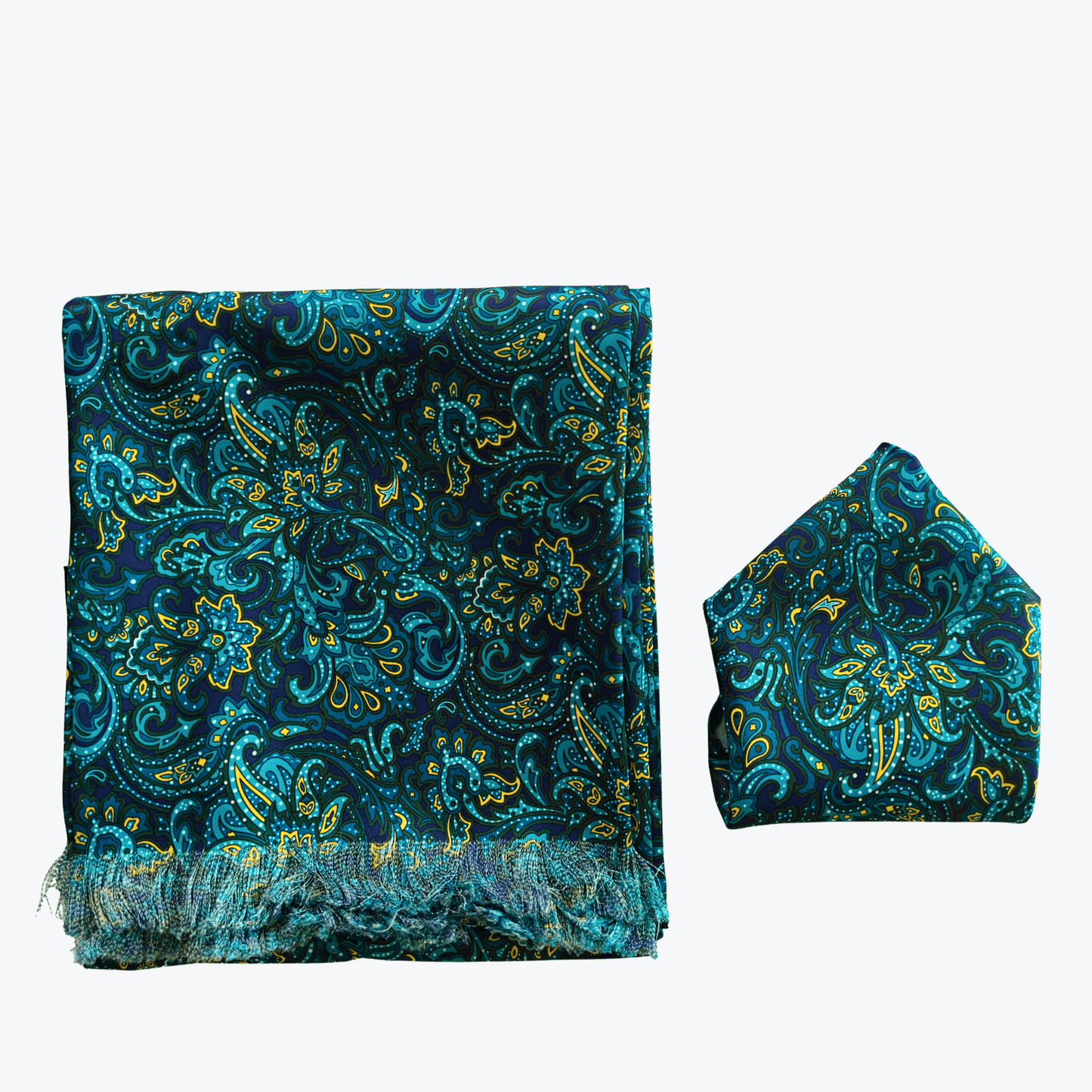 Firdaus Scarf & Pocket Square Matching Set
