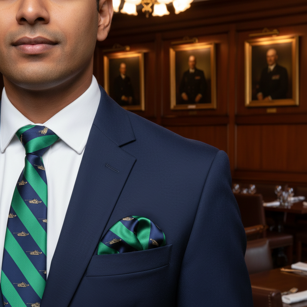 Battle Tank Pocket Square