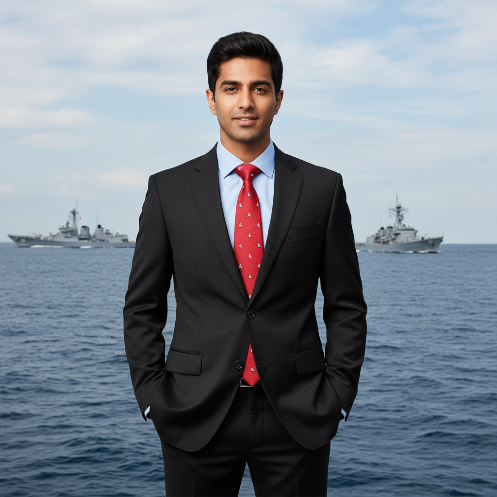 Nautical Cufflinks & Tie Clip Accessory Set + Free Tie