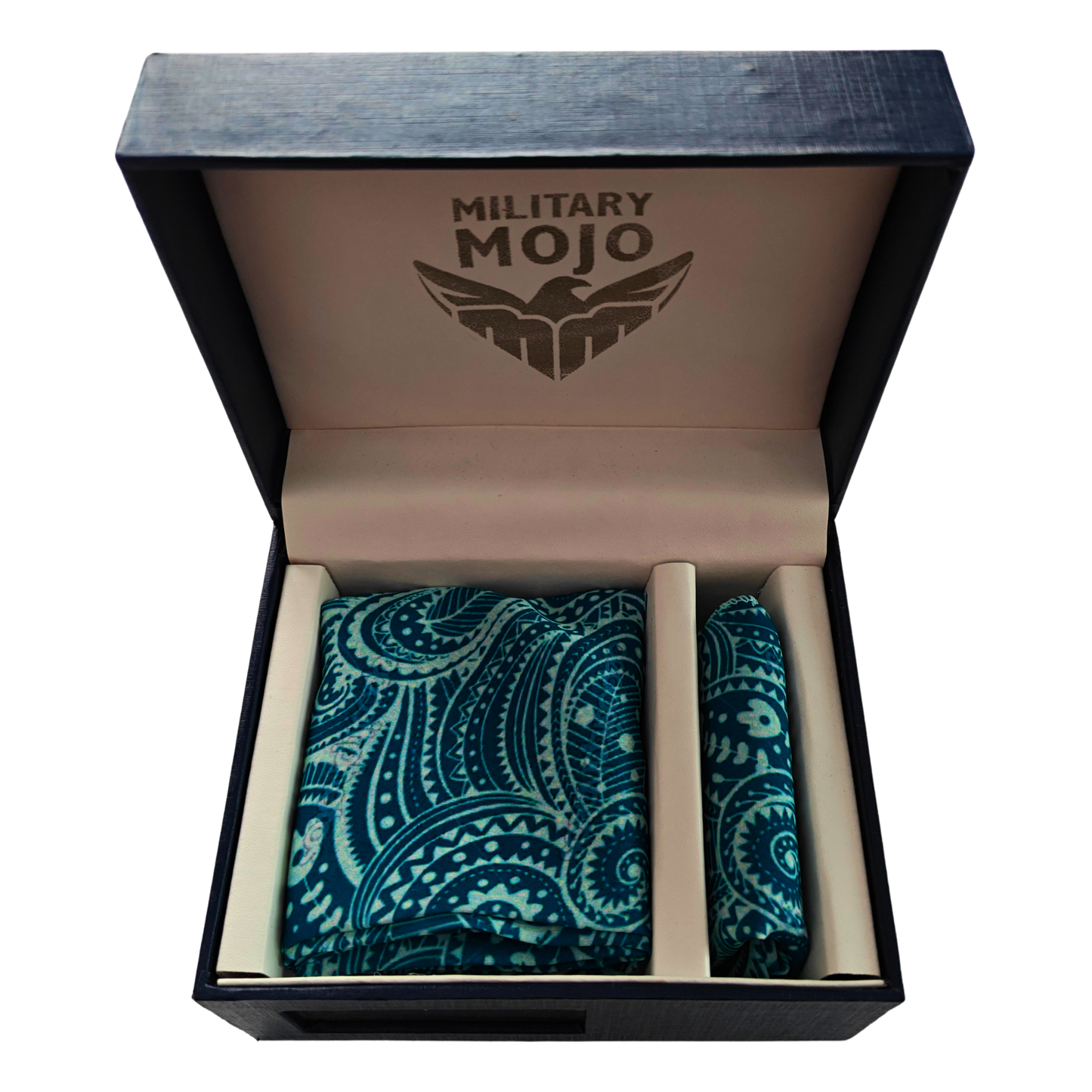 Velour Paisley Whisper Scarf & Pocket Square Matching Set