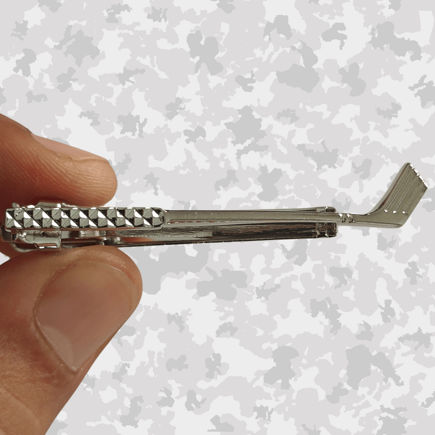 Golf Silver Iron Tie Clip