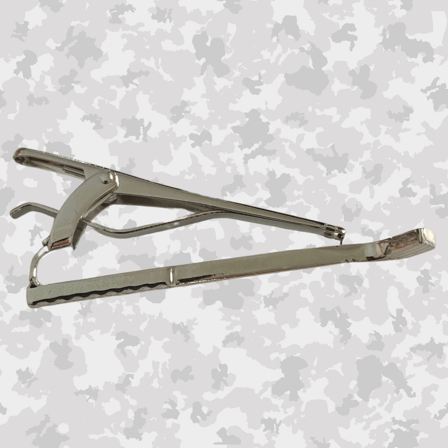 Golf Silver Iron Tie Clip