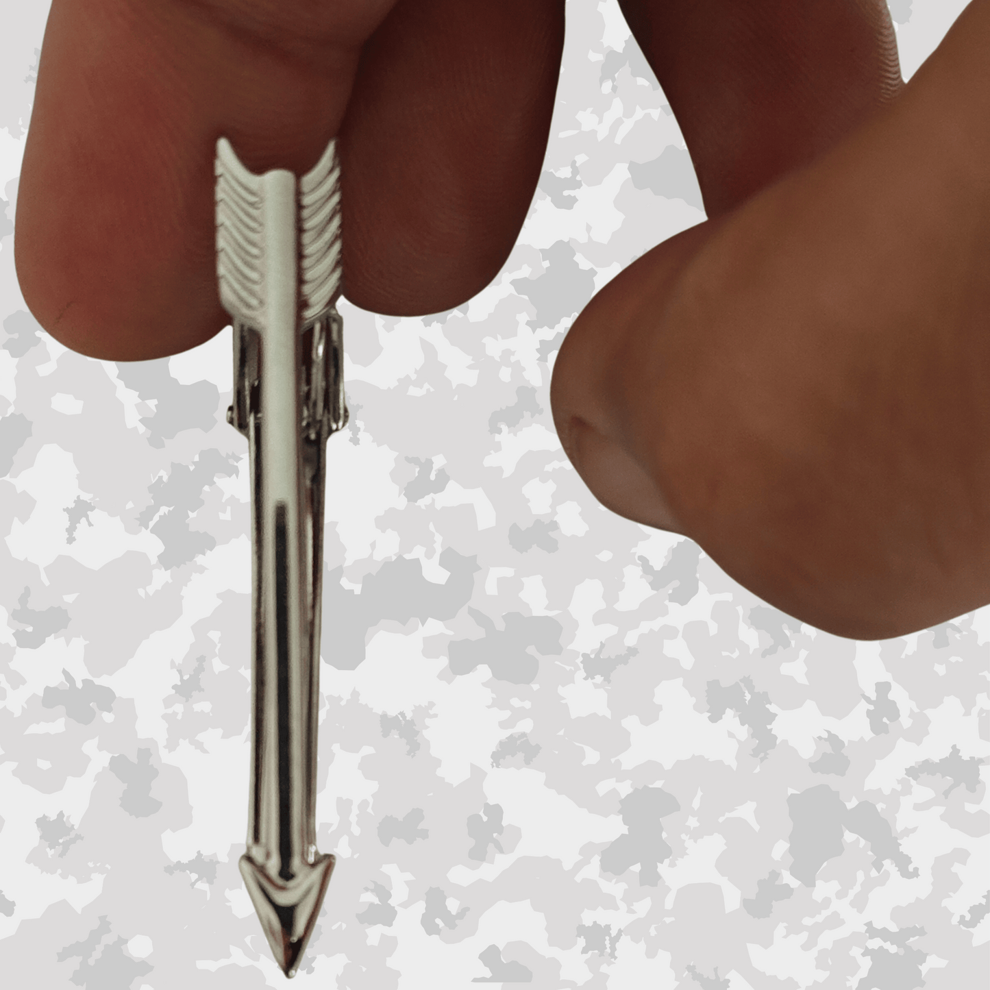 Silver Arrow Tie Clip