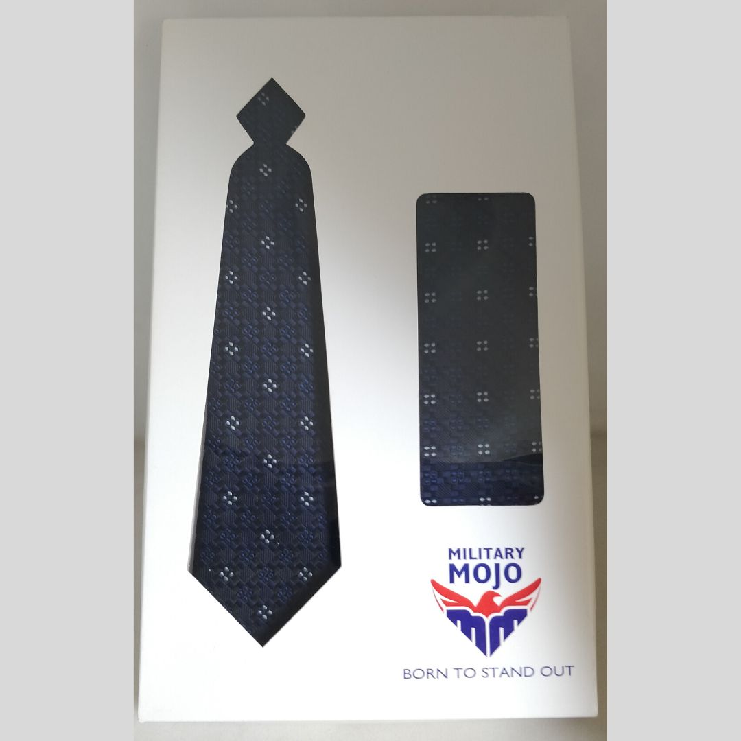 Blue Geometry Microfibre Set