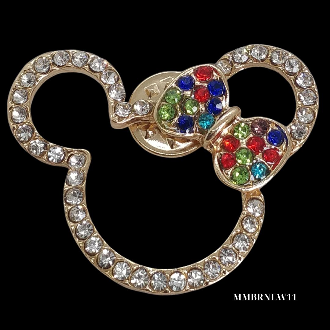 Sparkling Mickey Ladies Brooch