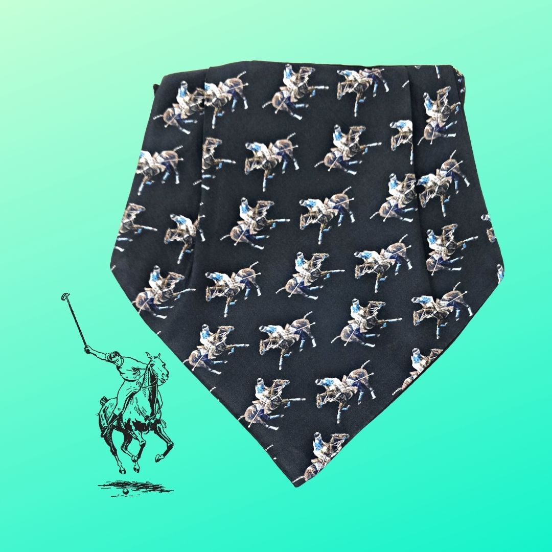 Polo Theme Pure Silk Cravat