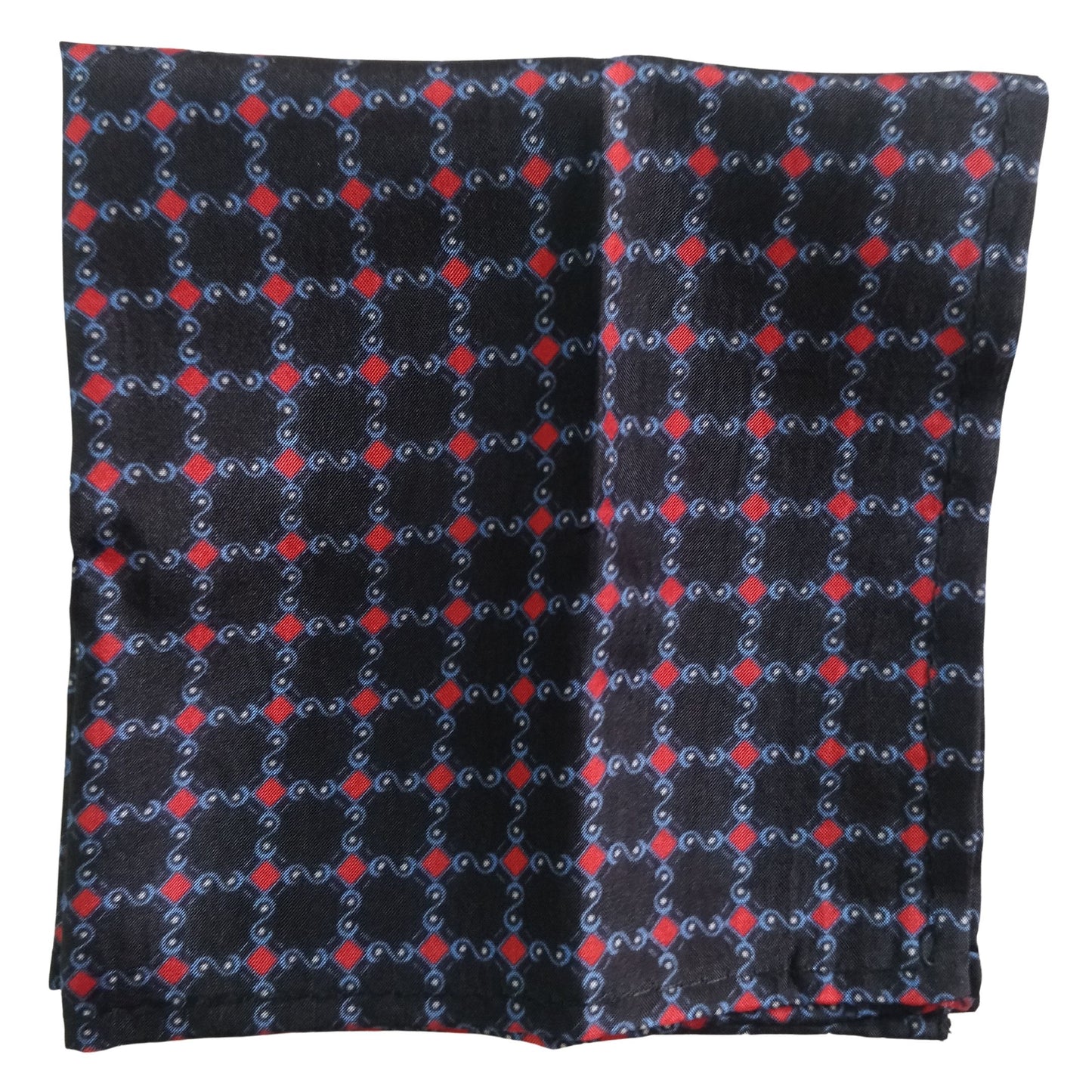 Red Rhombus Pocket Square