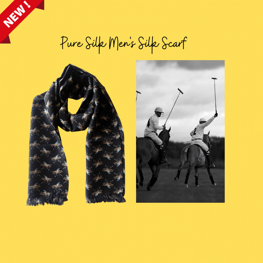 Polo Theme Pure Silk Scarf