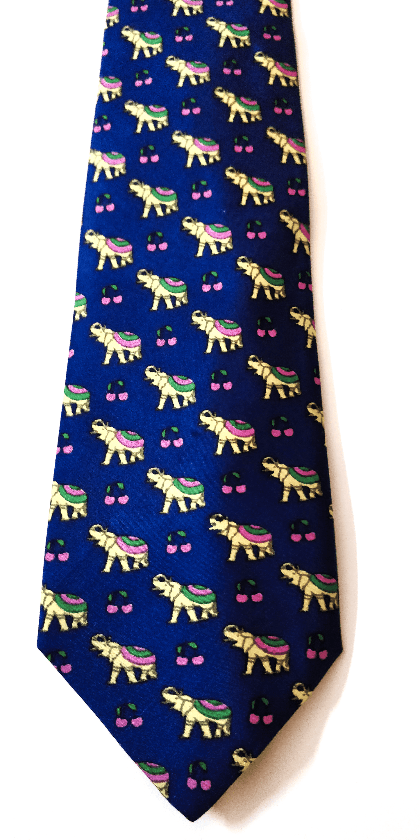 Mughal Elephant Series Royal Blue Silk Tie