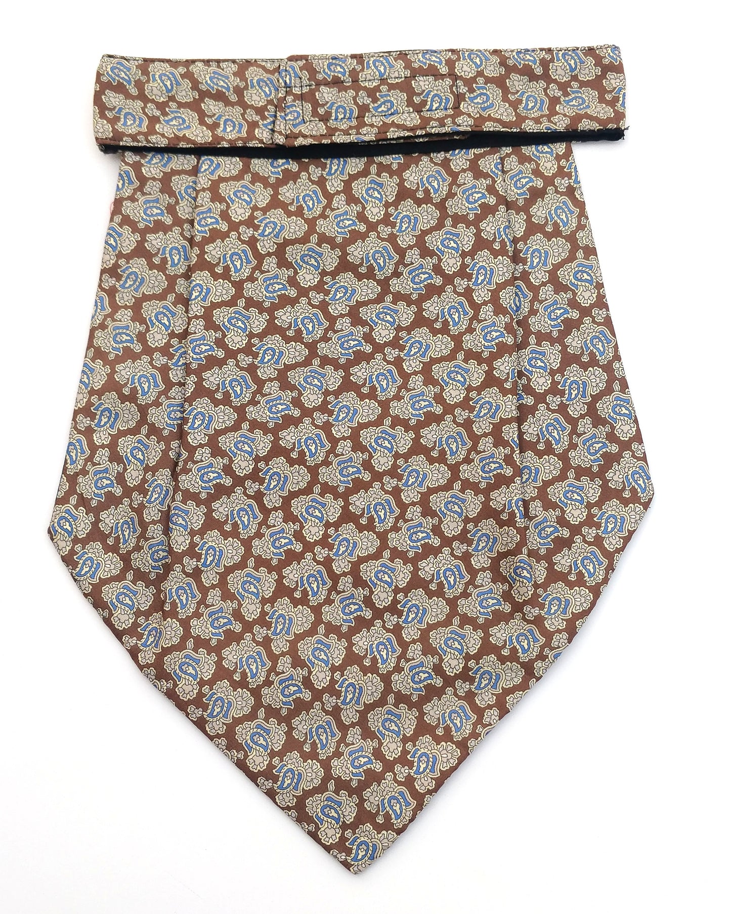Bailey Silk Cravat Brown Paisley