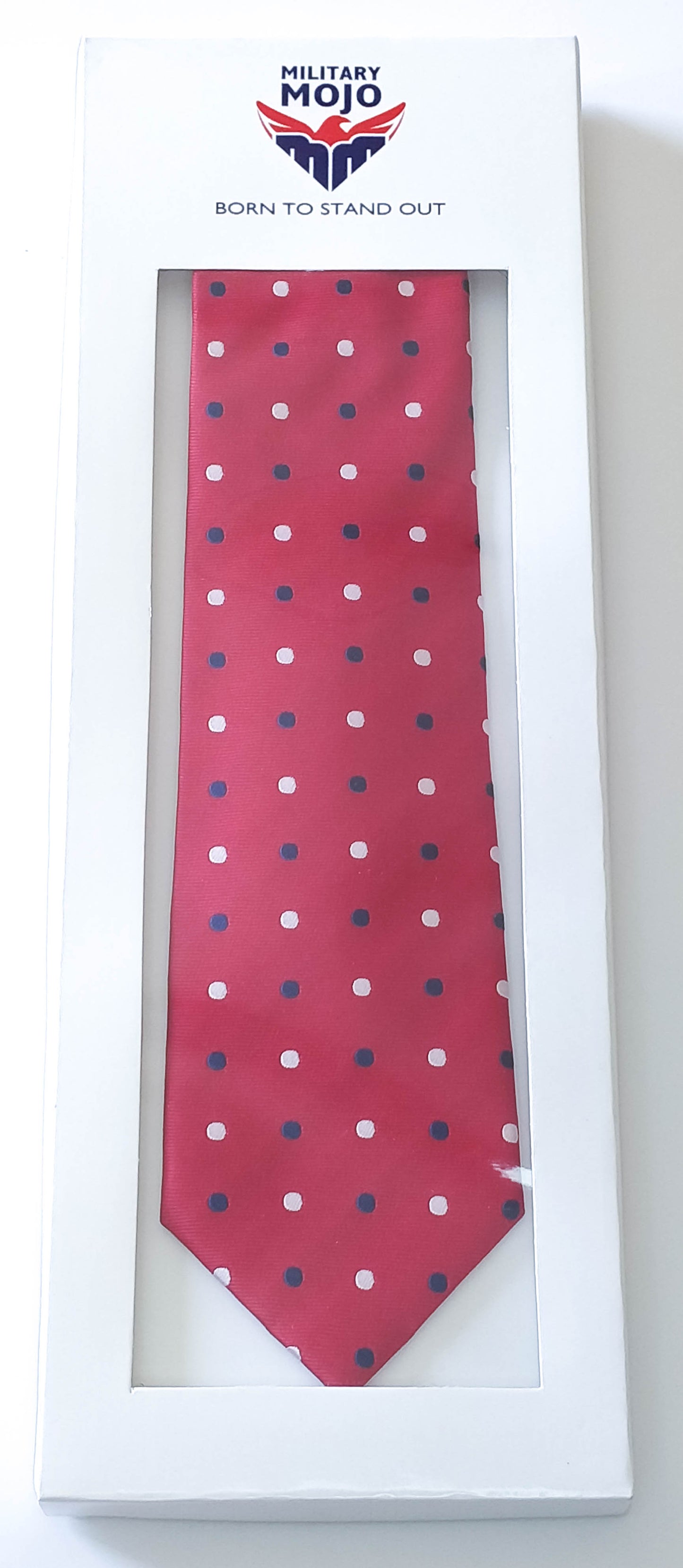 Red Polka Microfibre Tie