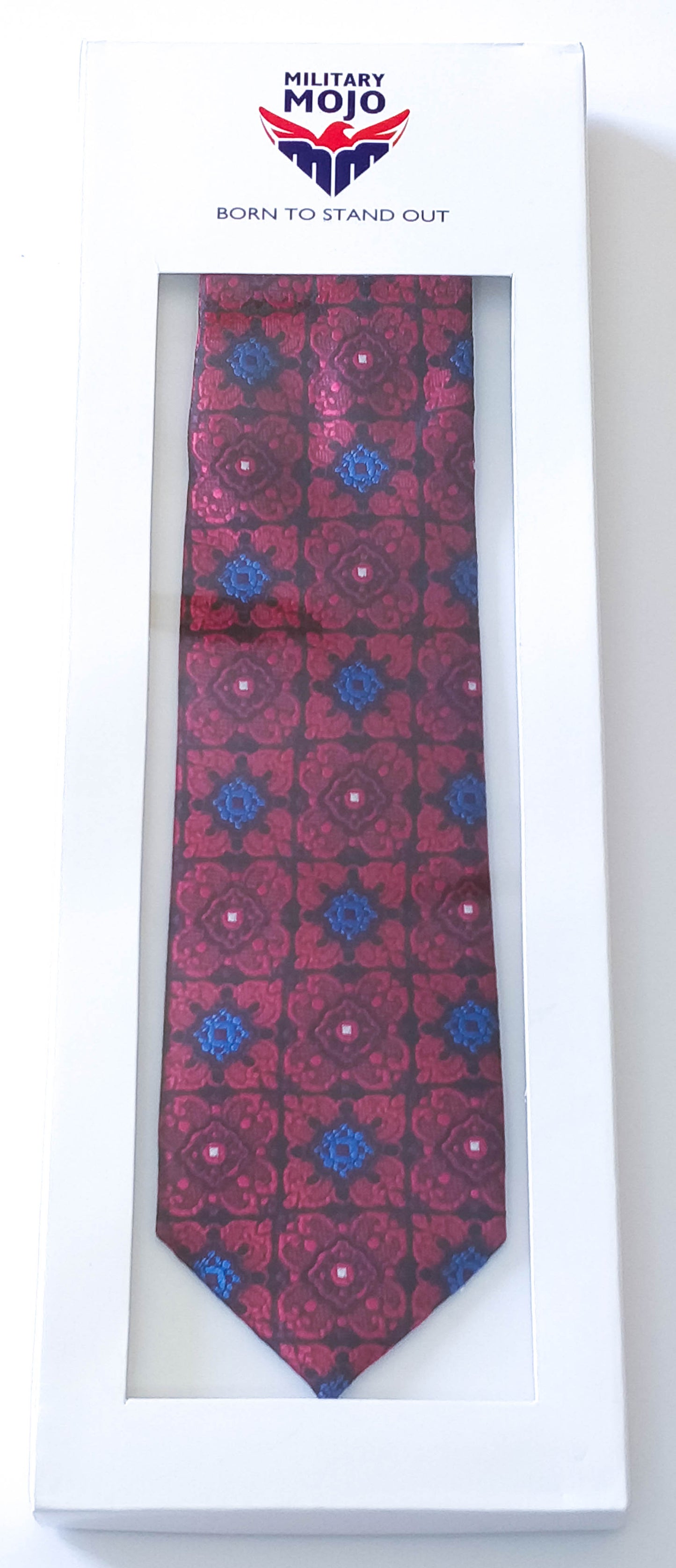 Maroon Blast Microfibre Tie
