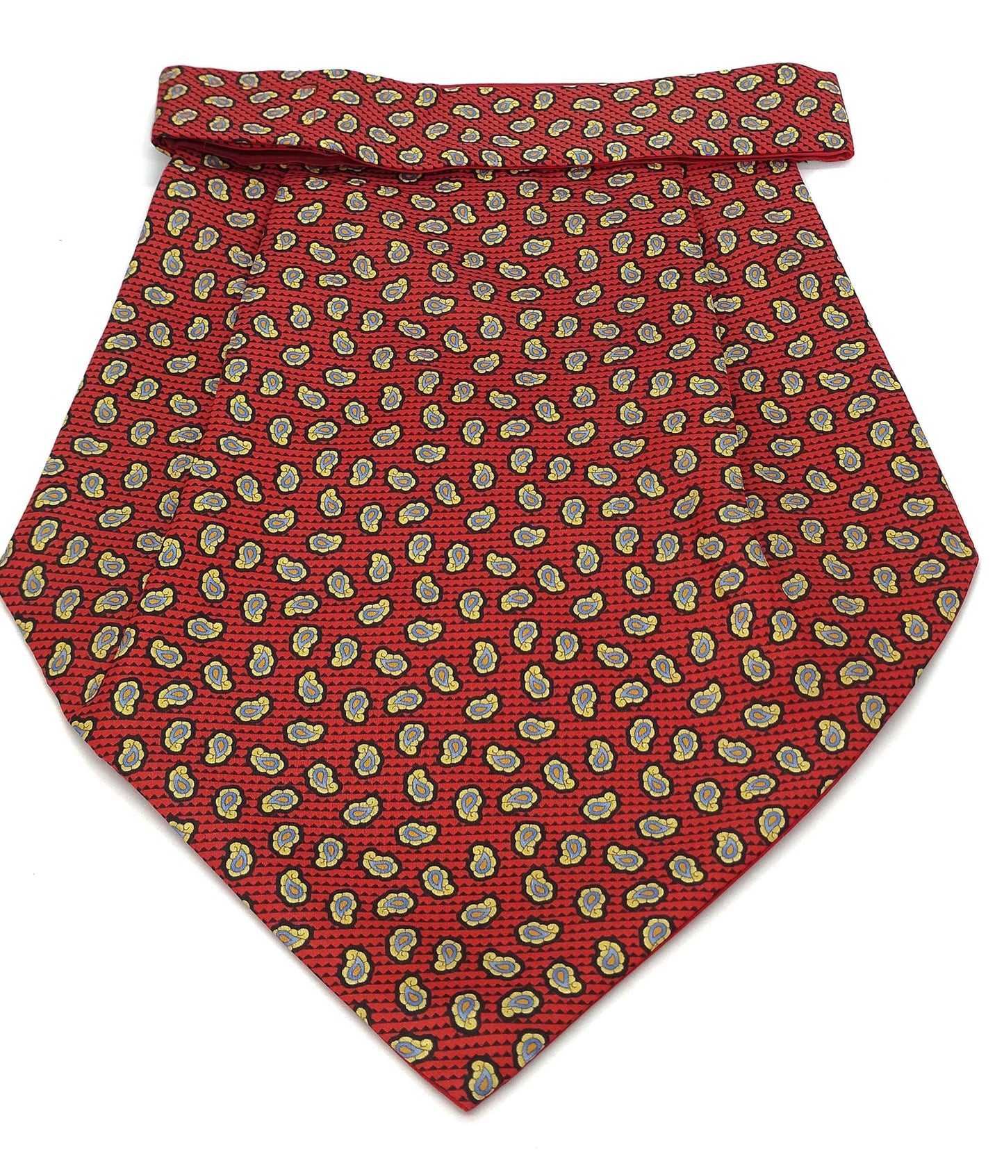 Silk Cravat Red Leaves