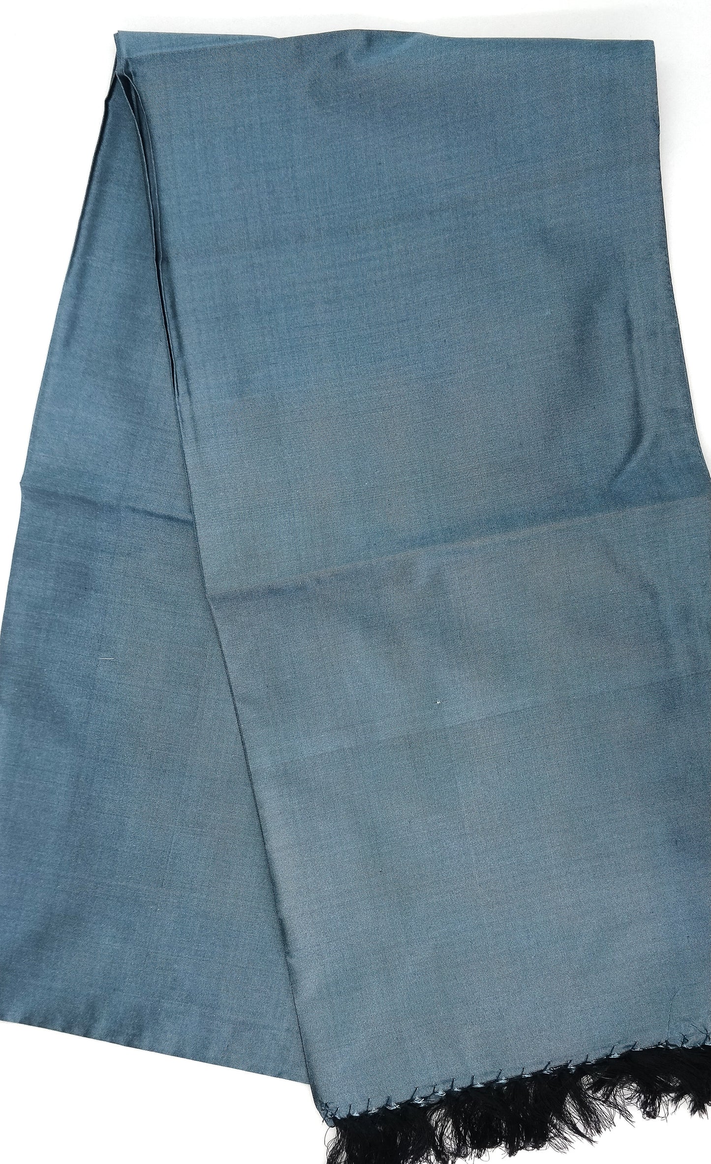 Grey Shot Solid Colour Silk Scarf