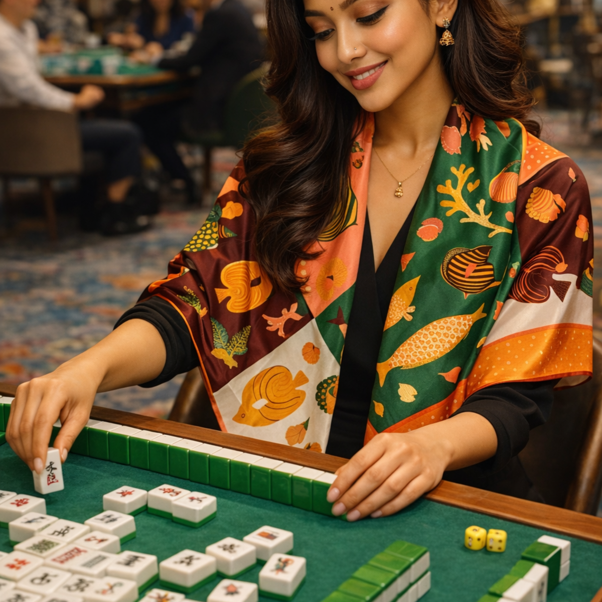 The Mahjong Ladies Scarf Collection
