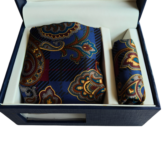 Berne Scarf & Pocket Square Matching Set