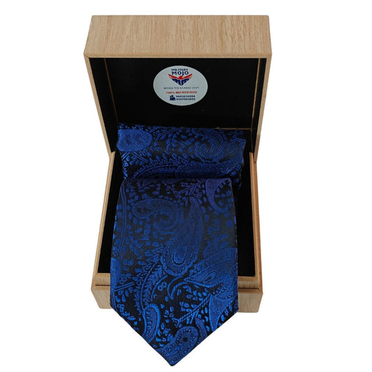 Blue Marvel Microfibre Tie & Pocket Square Set