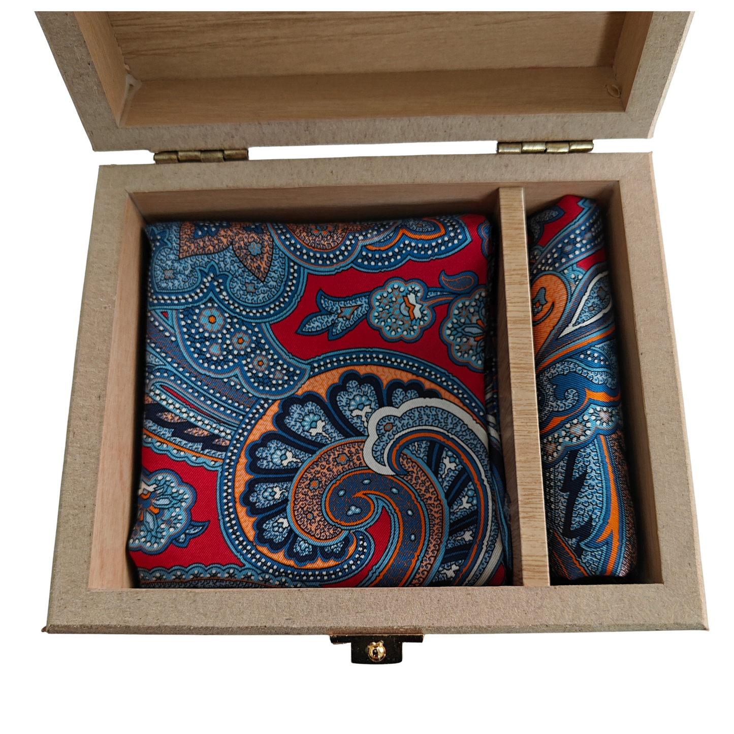 Diwan Silk Scarf & Pocket Square Combination Set