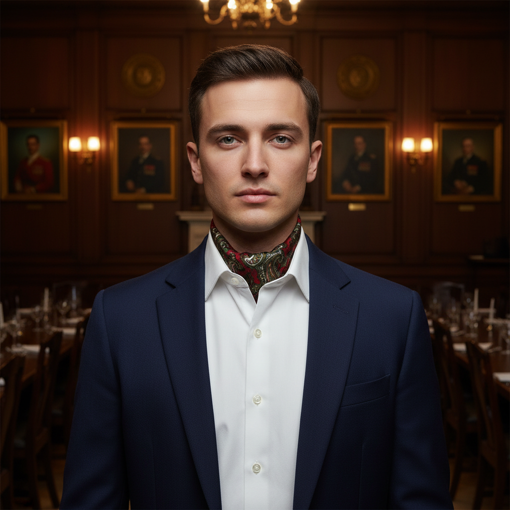 Nessman Men's 2026 Collection Pure Silk Scarf