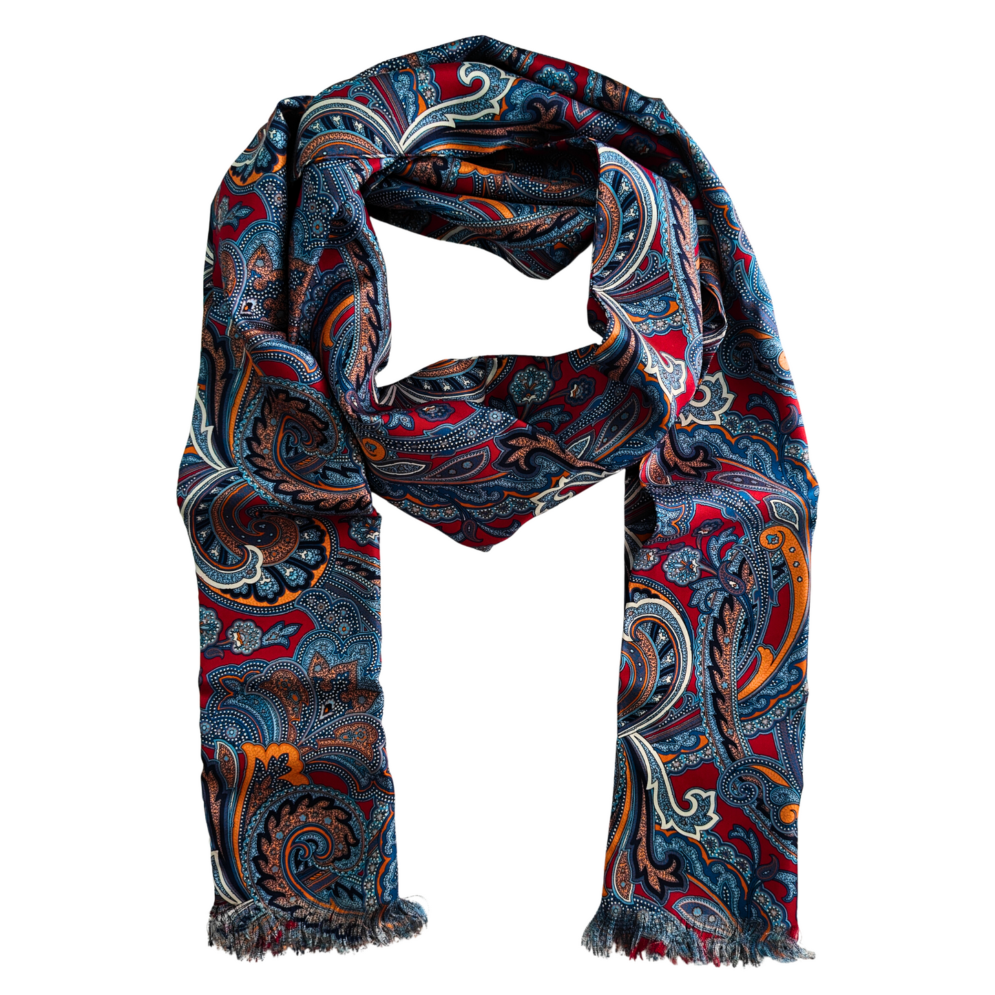 Diwan Silk Scarf & Pocket Square Combination Set