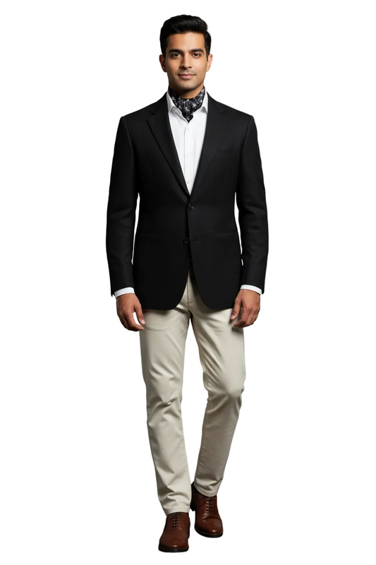 Polo Theme Pure Silk Cravat