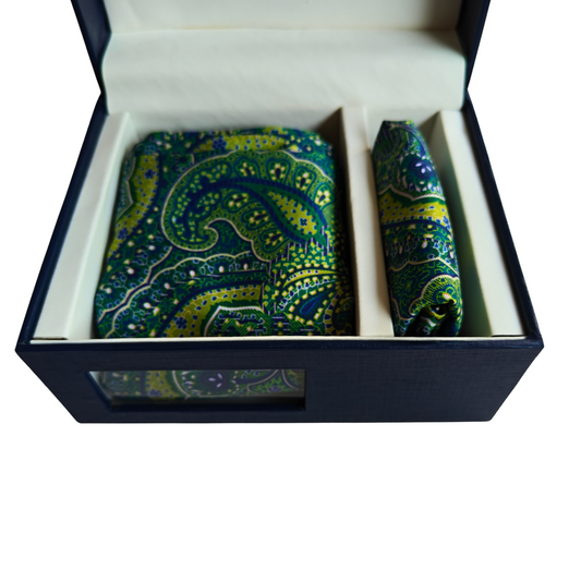 Corsica Scarf & Pocket Square Matching Set