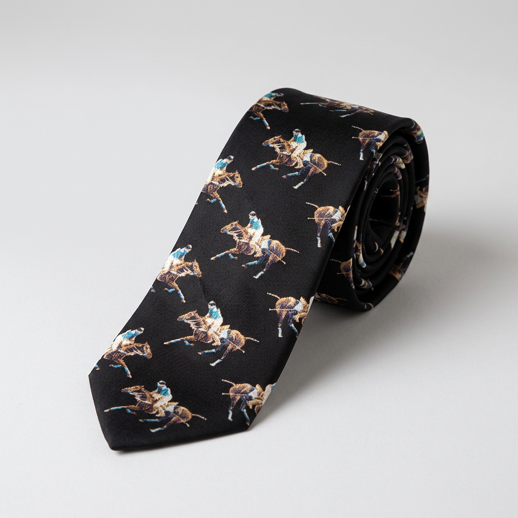 Polo Theme Pure Silk Tie