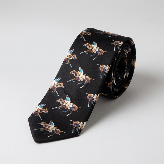 Polo Theme Pure Silk Tie