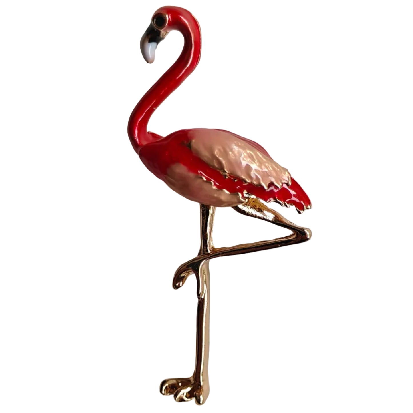 Peach Crane Ladies Brooch