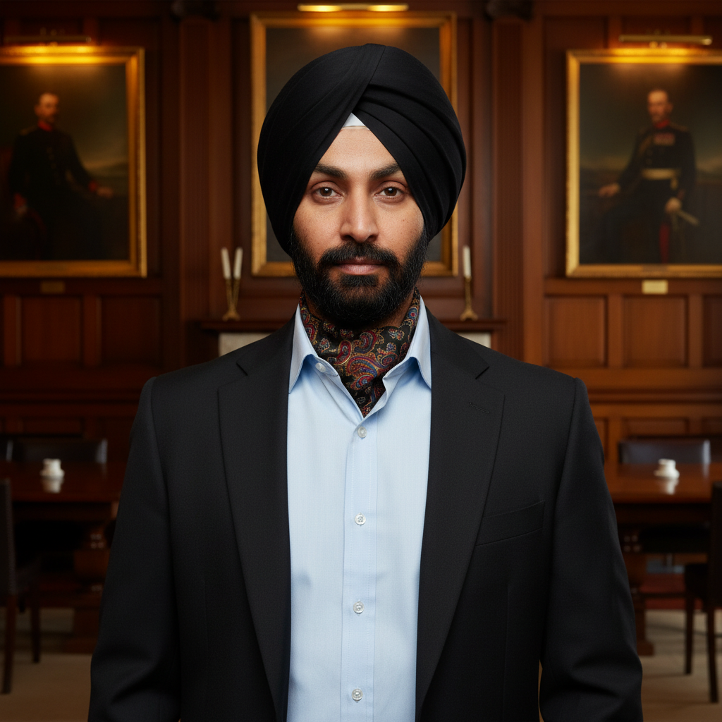 Fabio Men's 2026 Collection Pure Silk Scarf