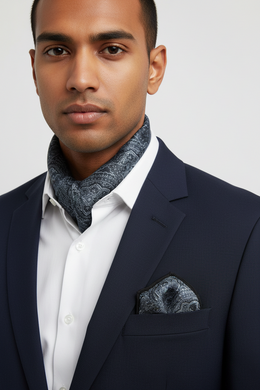 Riviera Scarf & Pocket Square Matching Set