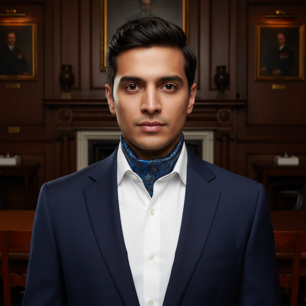 Jakrant Men's 2026 Collection Pure Silk Scarf