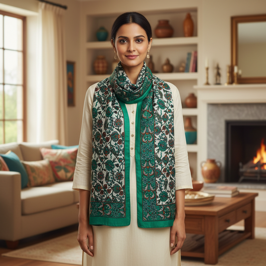 Bahaar Printed Silk Stole