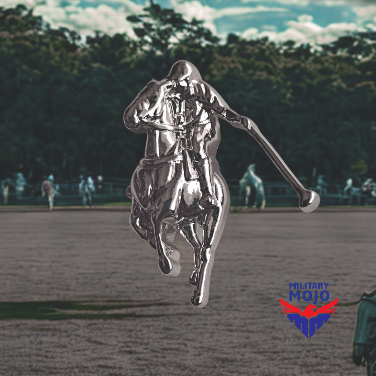 Polo Player Lapel Pin