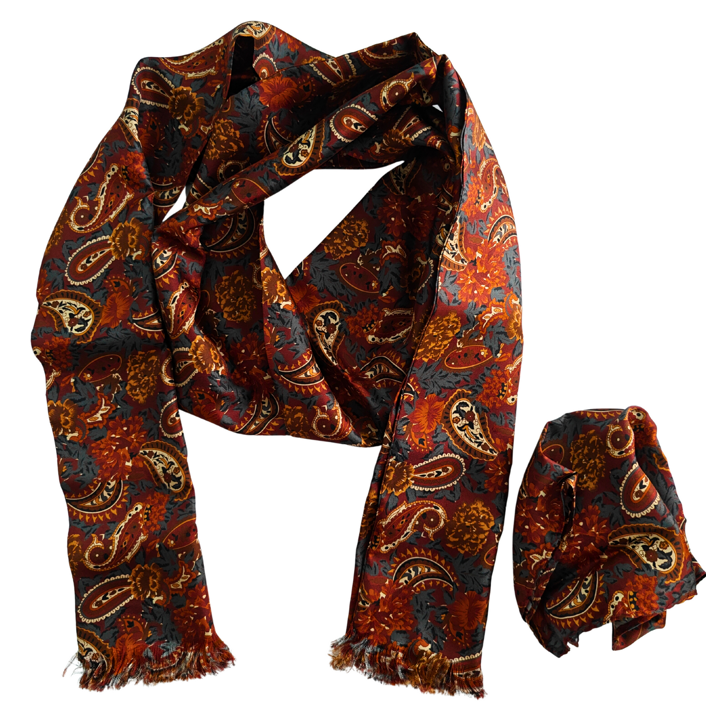 Juventus Silk Scarf & Pocket Square Combination Set