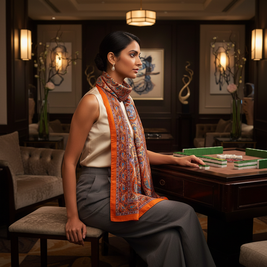 Cami Printed Silk Stole