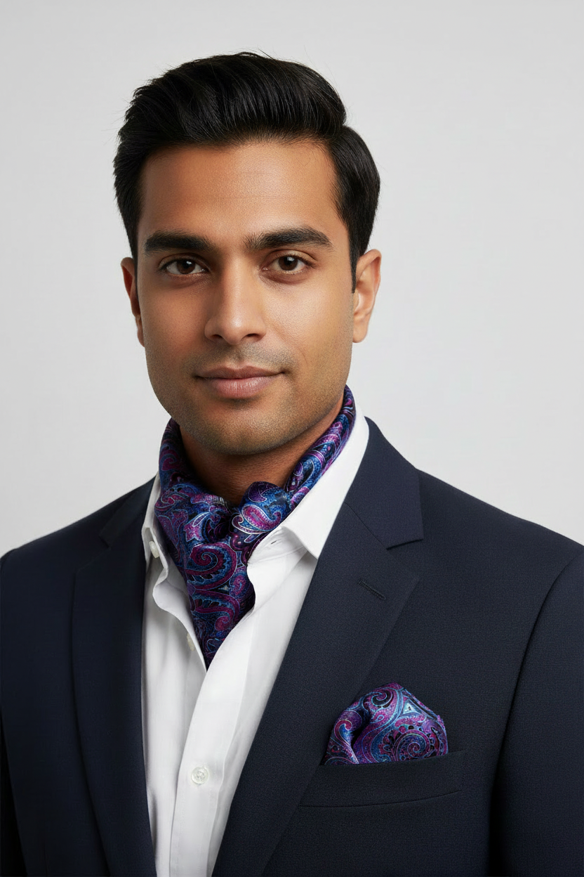 Saigon Scarf & Pocket Square Matching Set