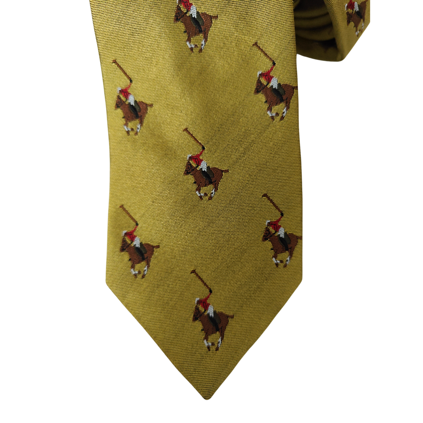 Woven Silk Premium Polo Player Motif Tie