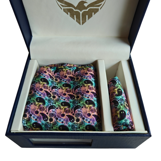 Alcaraz Scarf & Pocket Square Matching Set