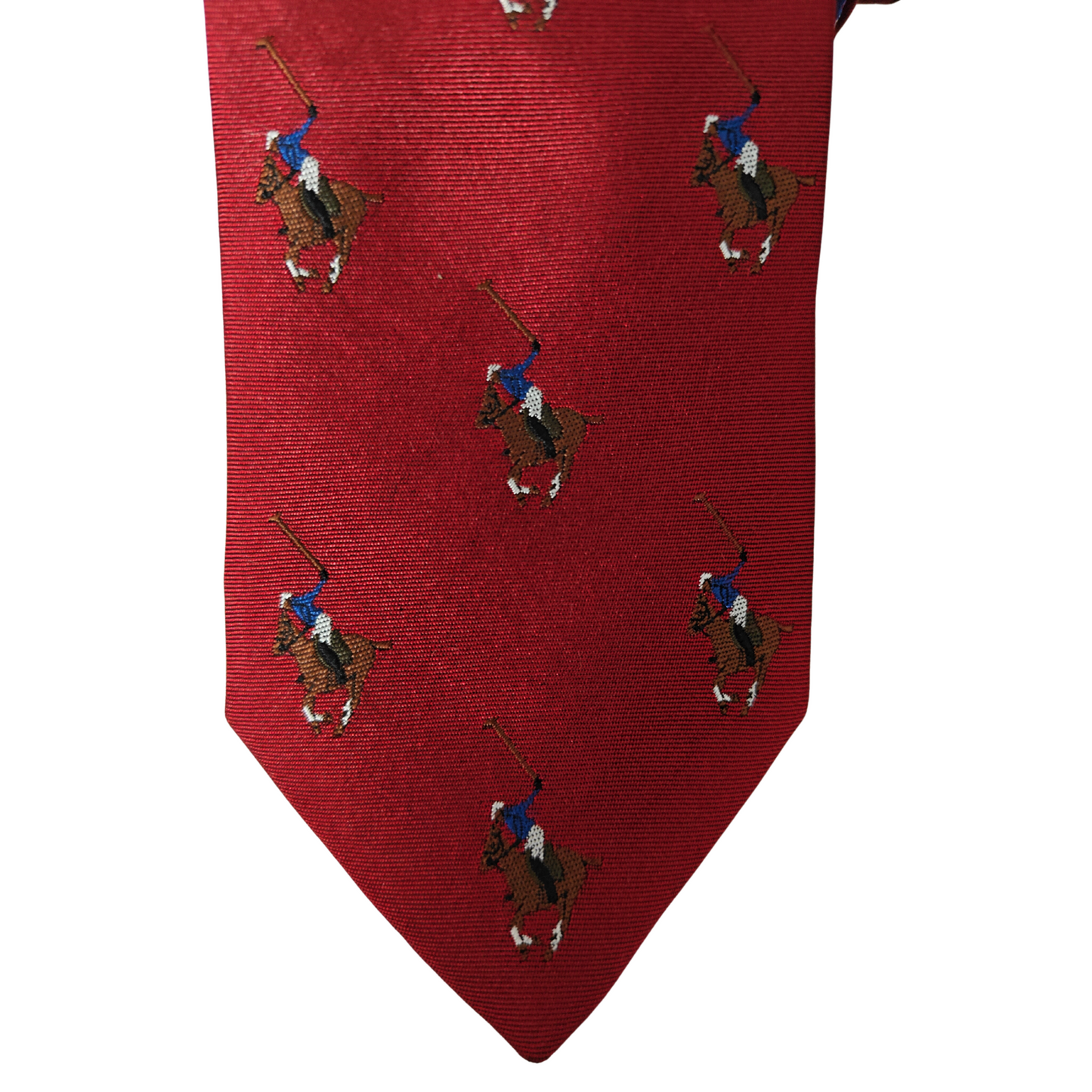 Woven Silk Premium Polo Player Motif Tie